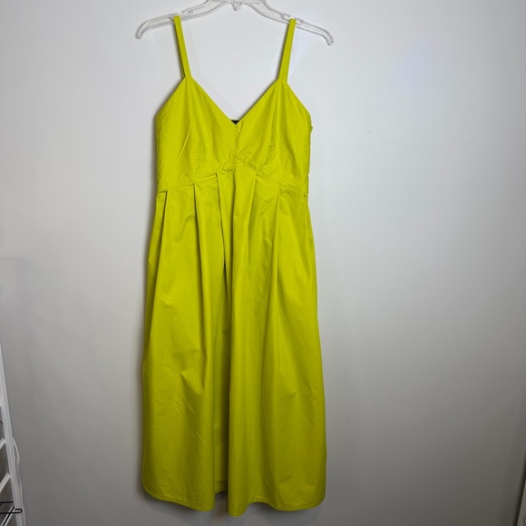 SOFIE D'HOORE Dauphine Cotton Twill Dress, Anise Green | Sz. 34 / XS - Picture 2 of 9